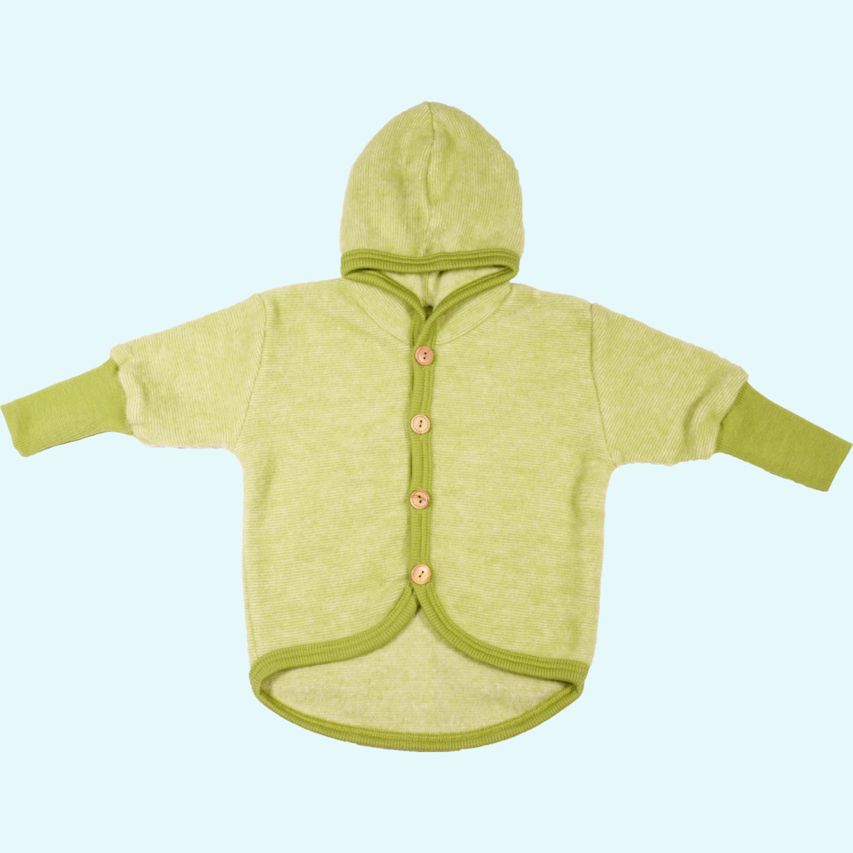 SALE - Cosilana Baby & Kinder Jacke aus merino Wollfleece SALE - Winter Wollfleece Baby & Kinder Jacke/Jäckchen mitwachsend mit Kapuze von Cosilana aus BIO merino Schurwolle & Baumwolle - ideal für empfindliche Haut GOTS