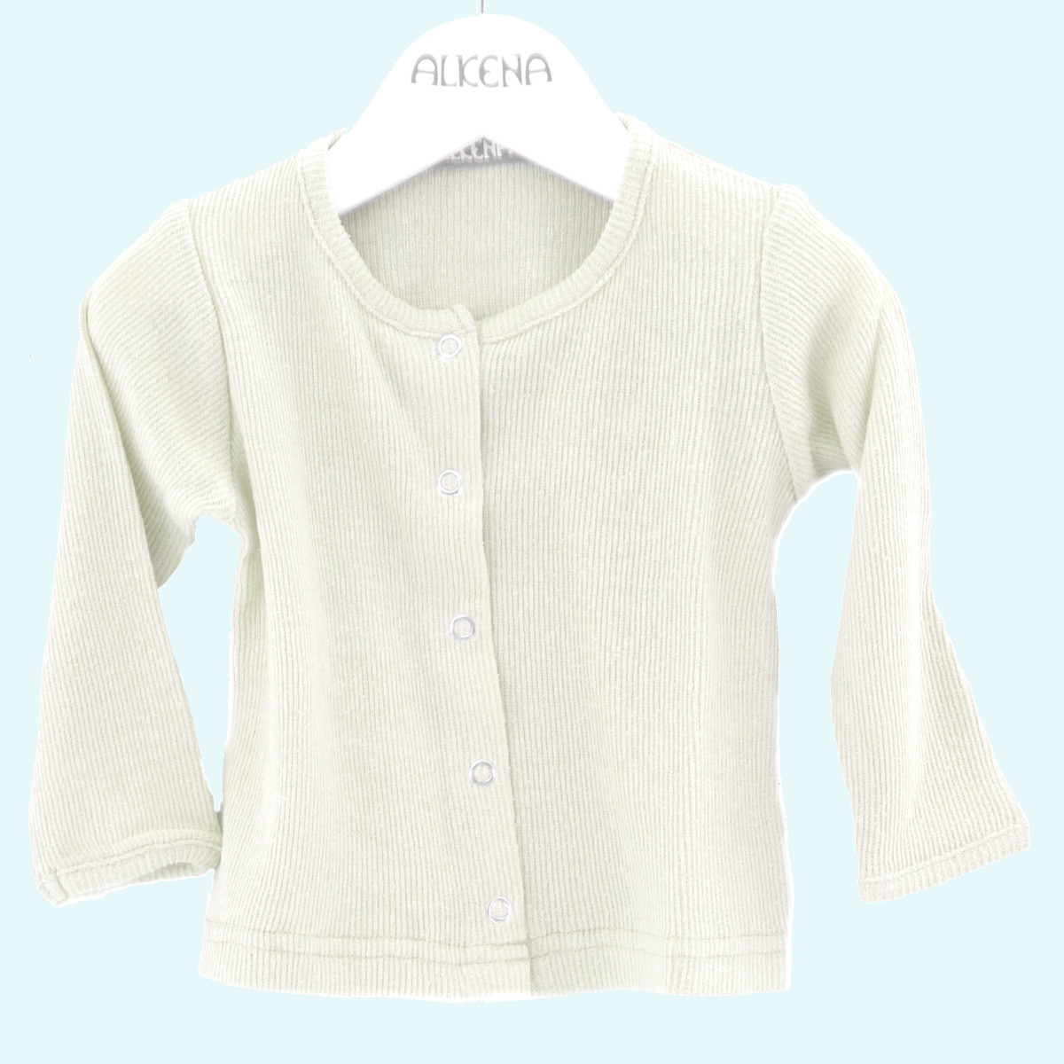 Leichte Baby Sommerjacke aus 100% Bourette Seide - Alkena Leichte Sommerjacke für Babys aus reiner Bourette Seide von Alkena