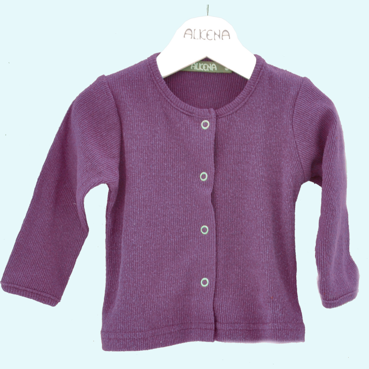 Leichte Baby Sommerjacke aus 100% Bourette Seide - Alkena Leichte Sommerjacke für Babys aus reiner Bourette Seide von Alkena
