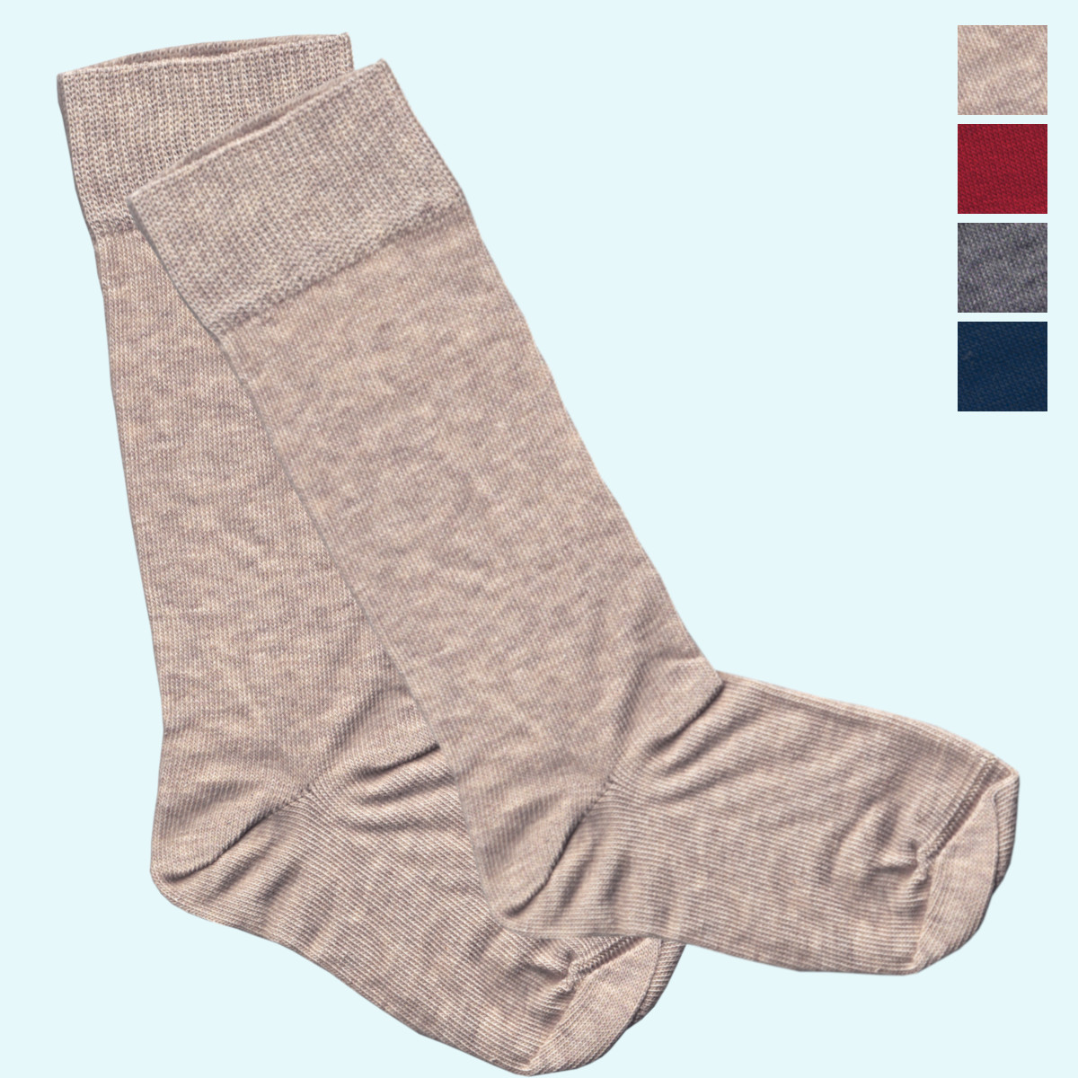 Klassische Grödo Kinder Kniestrümpfe einfarbig aus kbA Baumwolle GOTS - elegant & schön Klassische Grödo Kinder Kniestrümpfe einfarbig aus kbA Baumwolle GOTS - elegant & schön