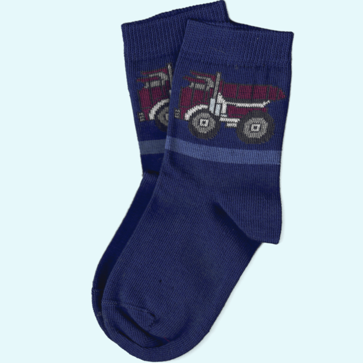 Wunderschöne Motiv Söckchen Bagger, LKW, Traktor aus feiner BIO Baumwolle für Jungs GOTS