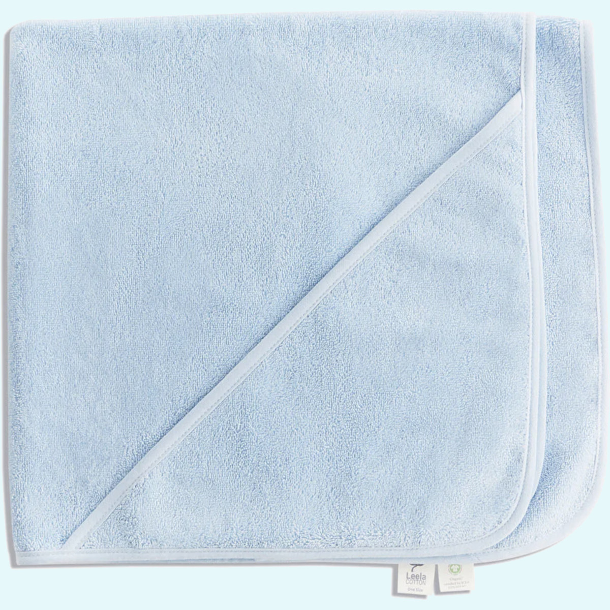 Richtig dickes Kuschel Baby Badetuch aus feiner BIO Baumwolle von Leela Cotton