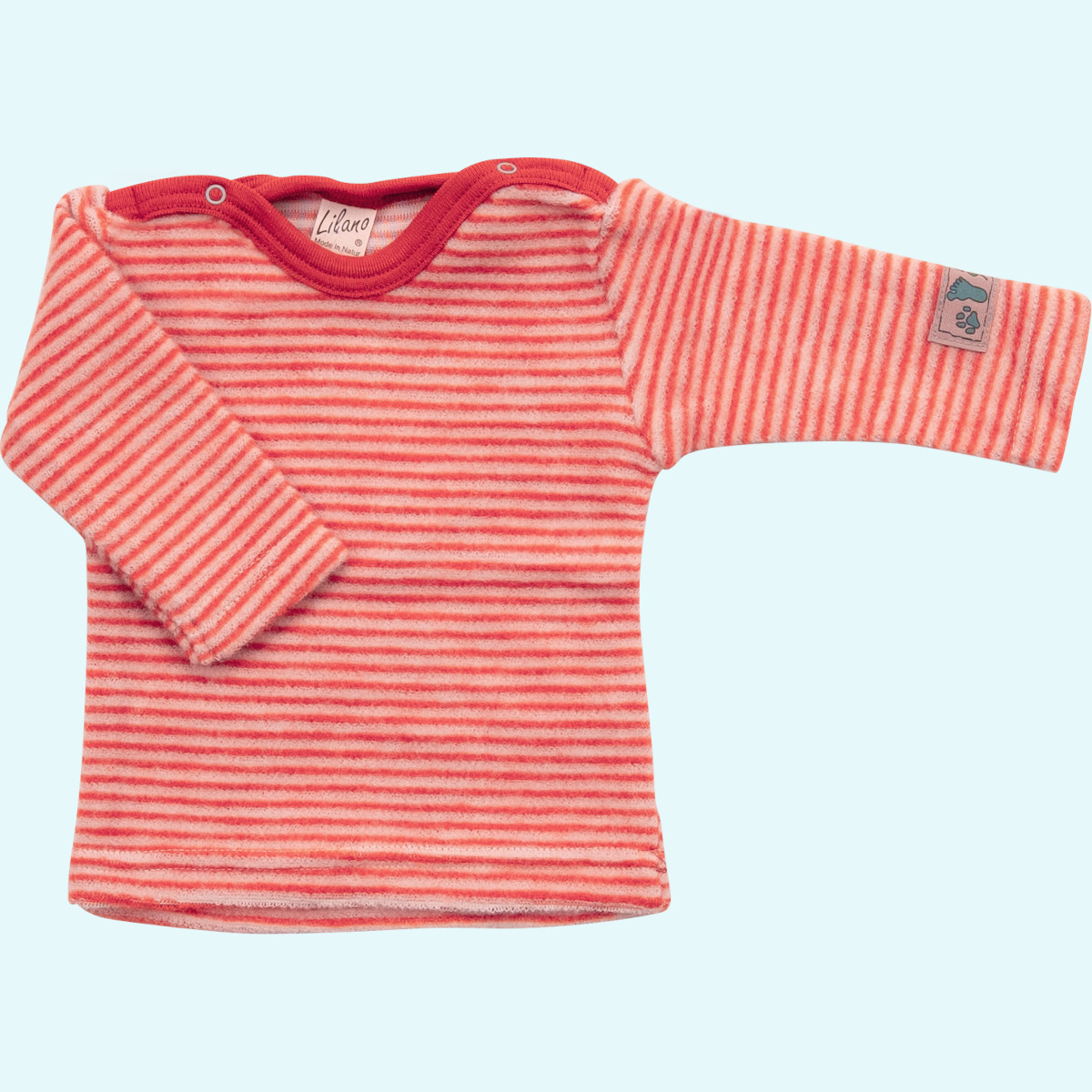 SALE - Warmer Lilano Baby Pullover merino Schurwoll-Frottee-Plüsch SALE - Warmer Lilano Baby Pullover rot aus BIO merino Schurwoll-Frottee-Plüsch