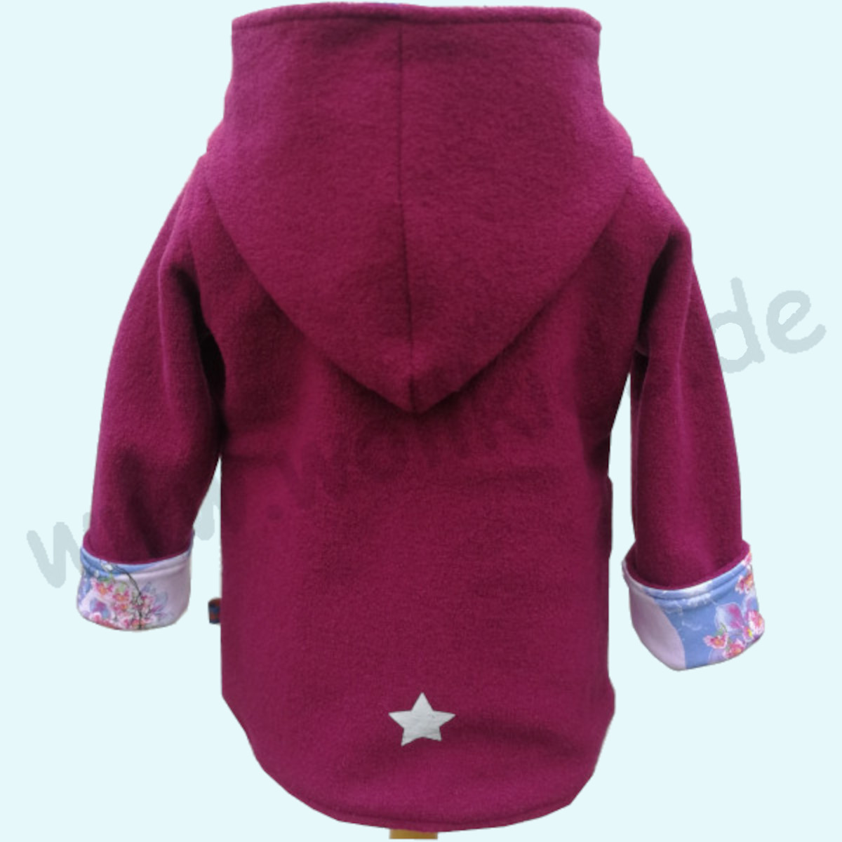 Schöne Wollkids Mädchen Winter Walkjacke gefüttert 100% Wolle - beere Schöne Wollkids Mädchen Walkjacke gefüttert mit Reißverschluss & Kapuze aus 100% Schurwolle - beere