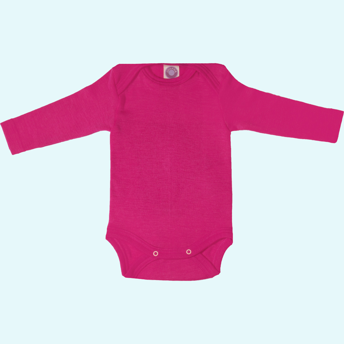 Warmer Cosilana Baby Body langarm aus merino Wolle/Seide Baby Body langarm einfarbig von Cosilana aus BIO merino Schurwolle/Seide - ideal im Winter & bei empfindlicher Haut GOTS