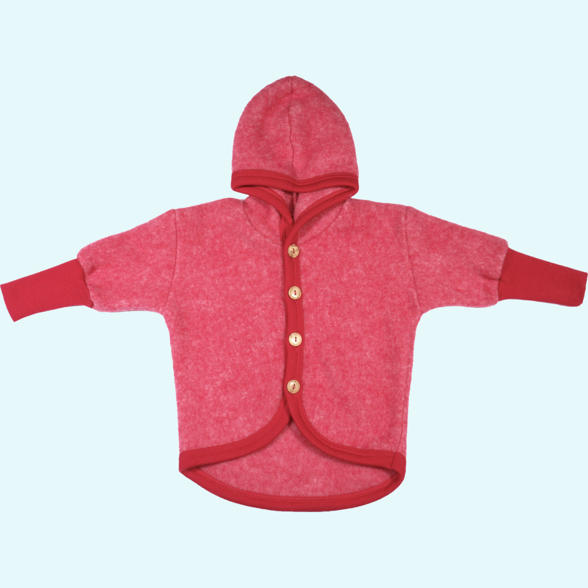 SALE - Cosilana Baby & Kinder Jacke aus merino Wollfleece SALE - Winter Wollfleece Baby & Kinder Jacke/Jäckchen mitwachsend mit Kapuze von Cosilana aus BIO merino Schurwolle & Baumwolle - ideal für empfindliche Haut GOTS