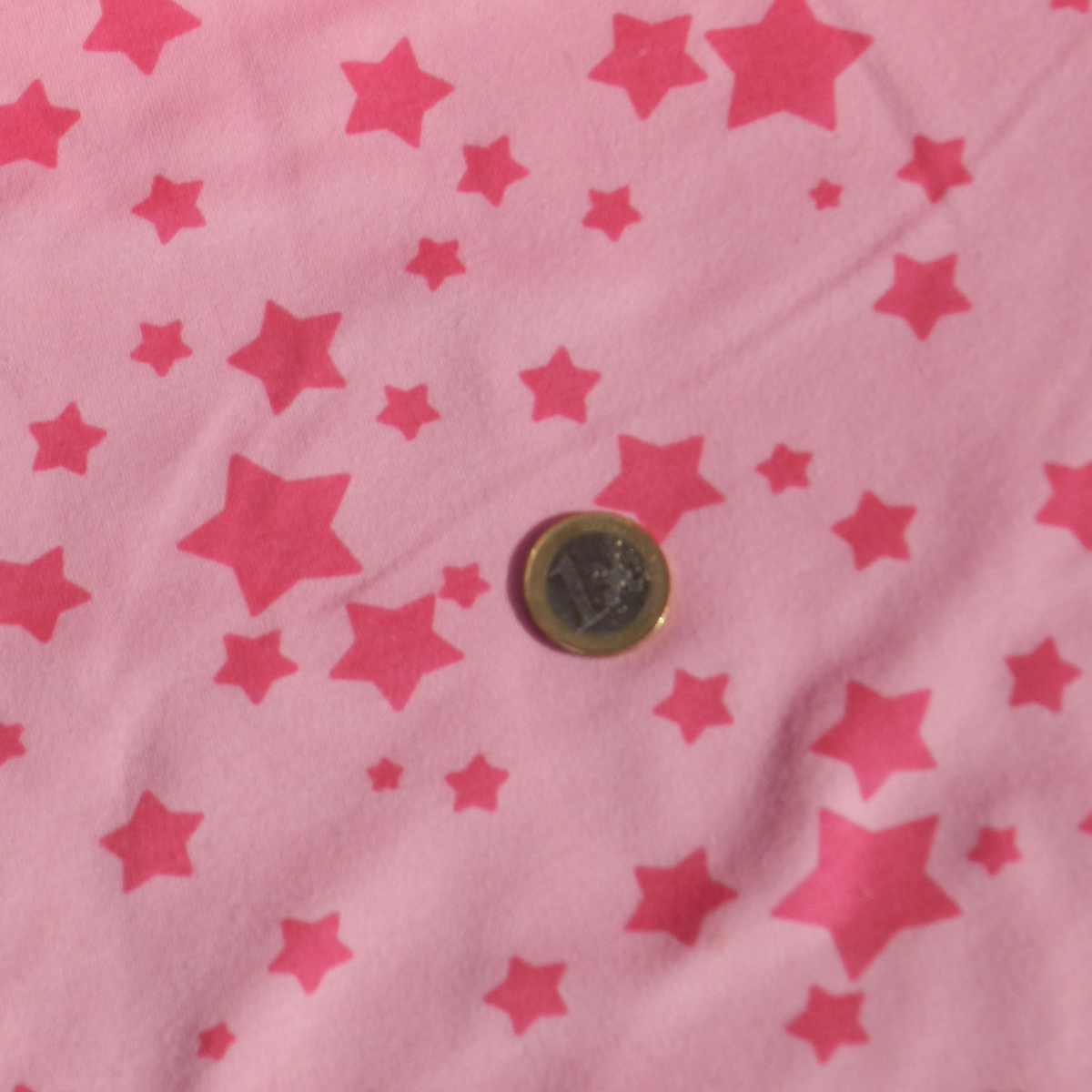 Wunderschöner Interlock in rosa mit Sternen - Baumwolle - Mädchentraum