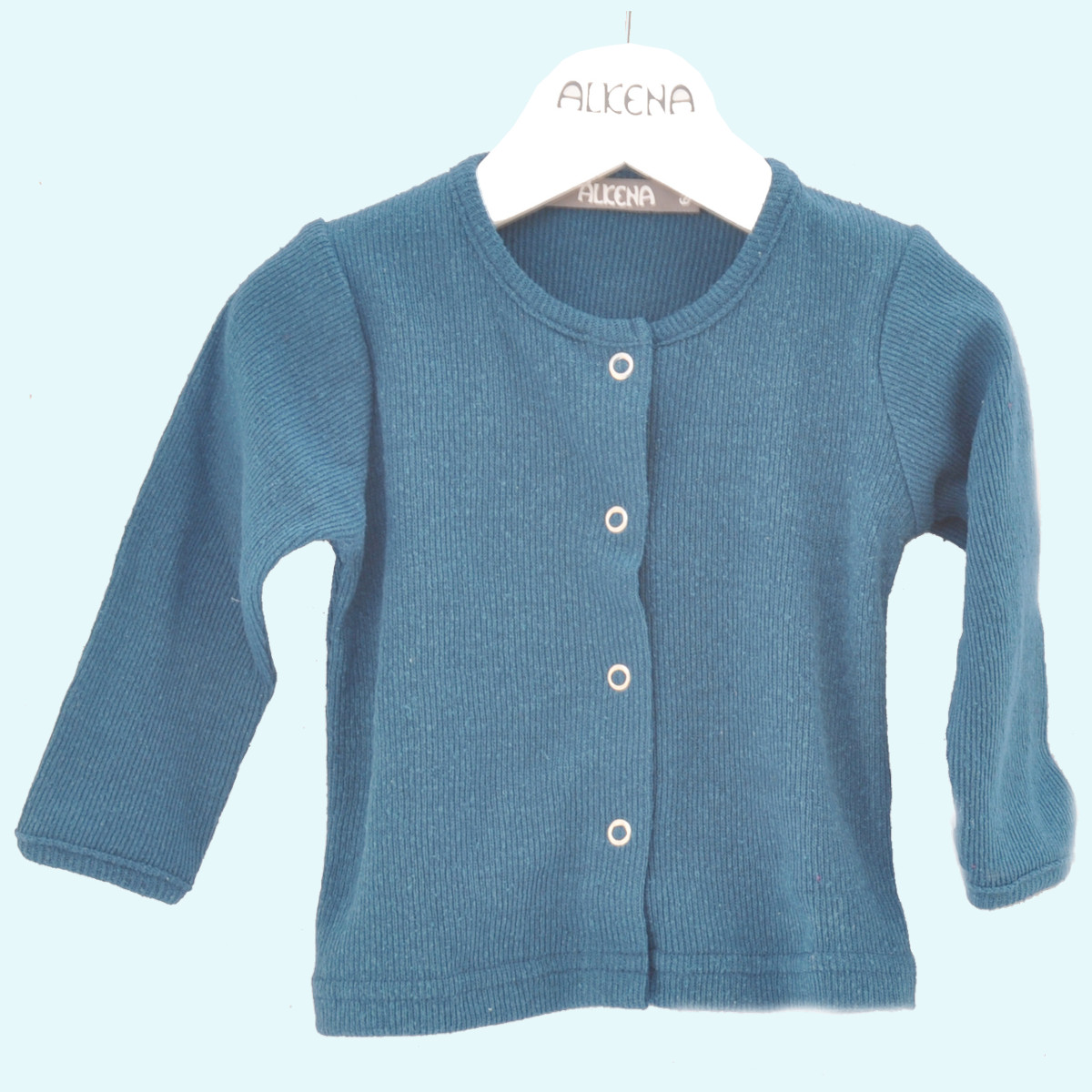 Leichte Baby Sommerjacke aus 100% Bourette Seide - Alkena Leichte Sommerjacke für Babys aus reiner Bourette Seide von Alkena