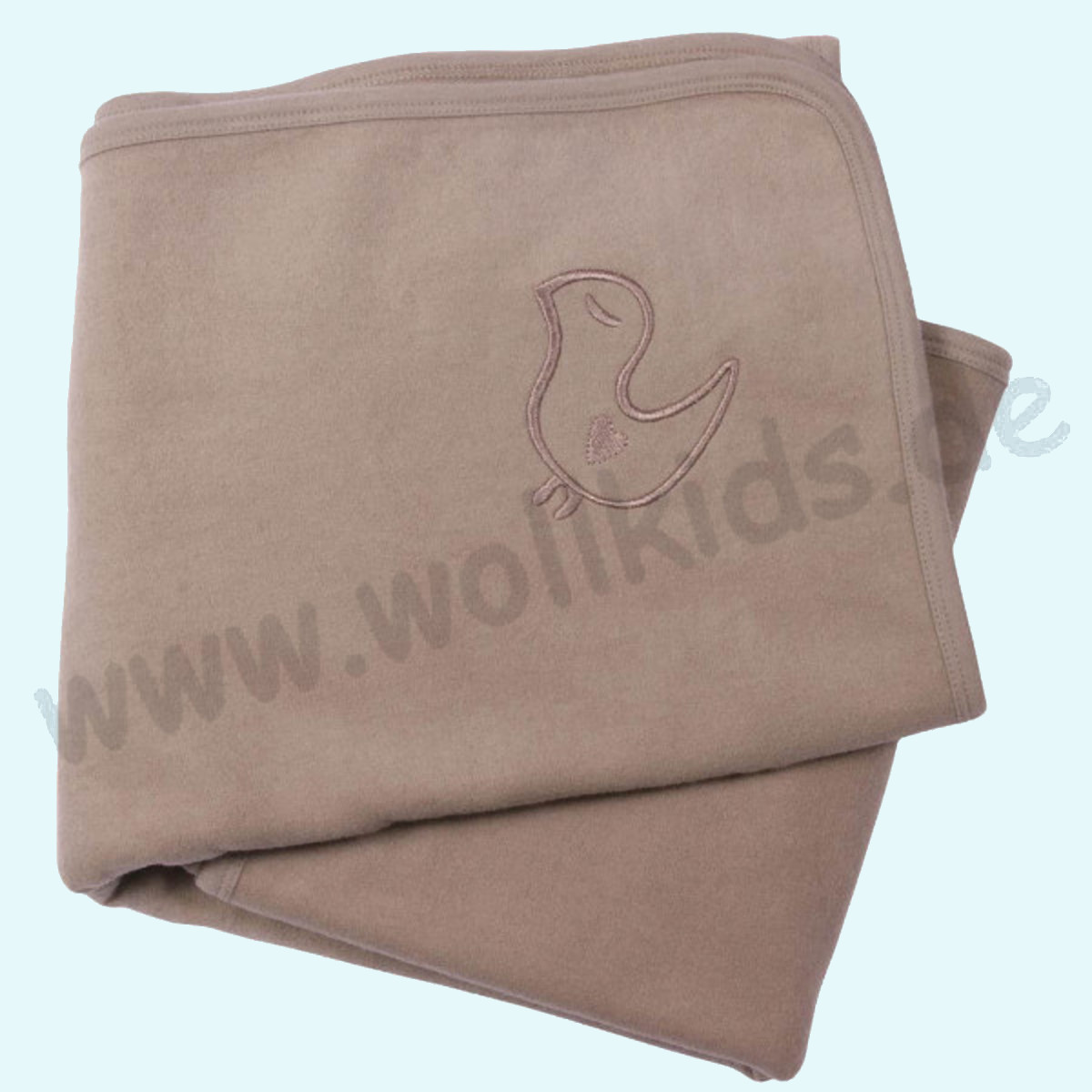 Kuschelige Babydecke aus Bio Baumwolle - Living Crafts Baby Kuscheldecke aus Bio Baumwolle-Fleece von Living Crafts