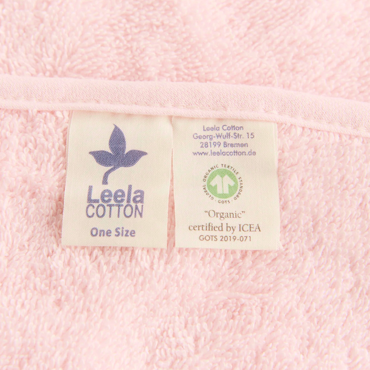 Richtig dickes Kuschel Baby Badetuch aus feiner BIO Baumwolle von Leela Cotton