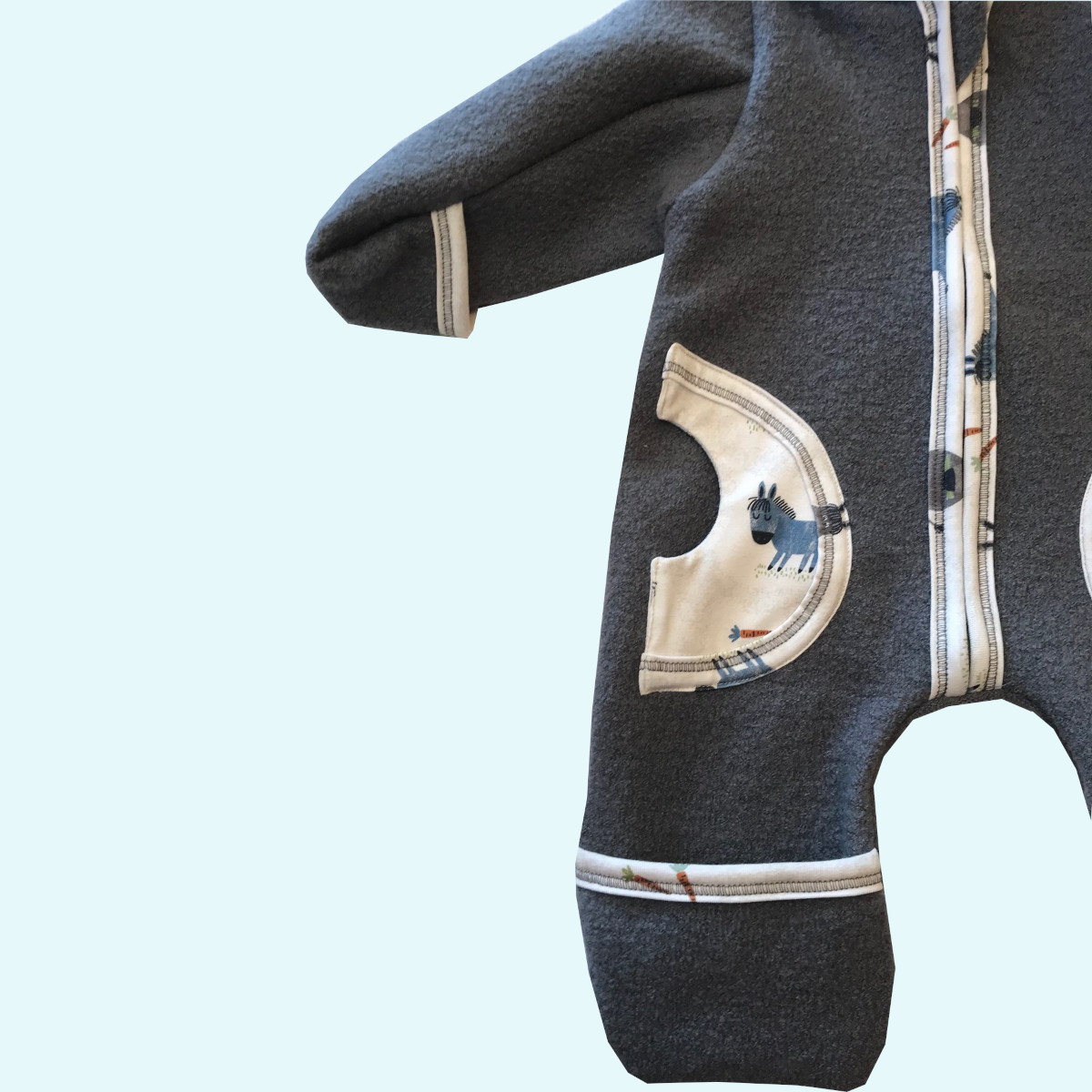 Wollkids Baby & Kinder Winter Walkoverall gefüttert, mitwachsend & mit Reißverschluss