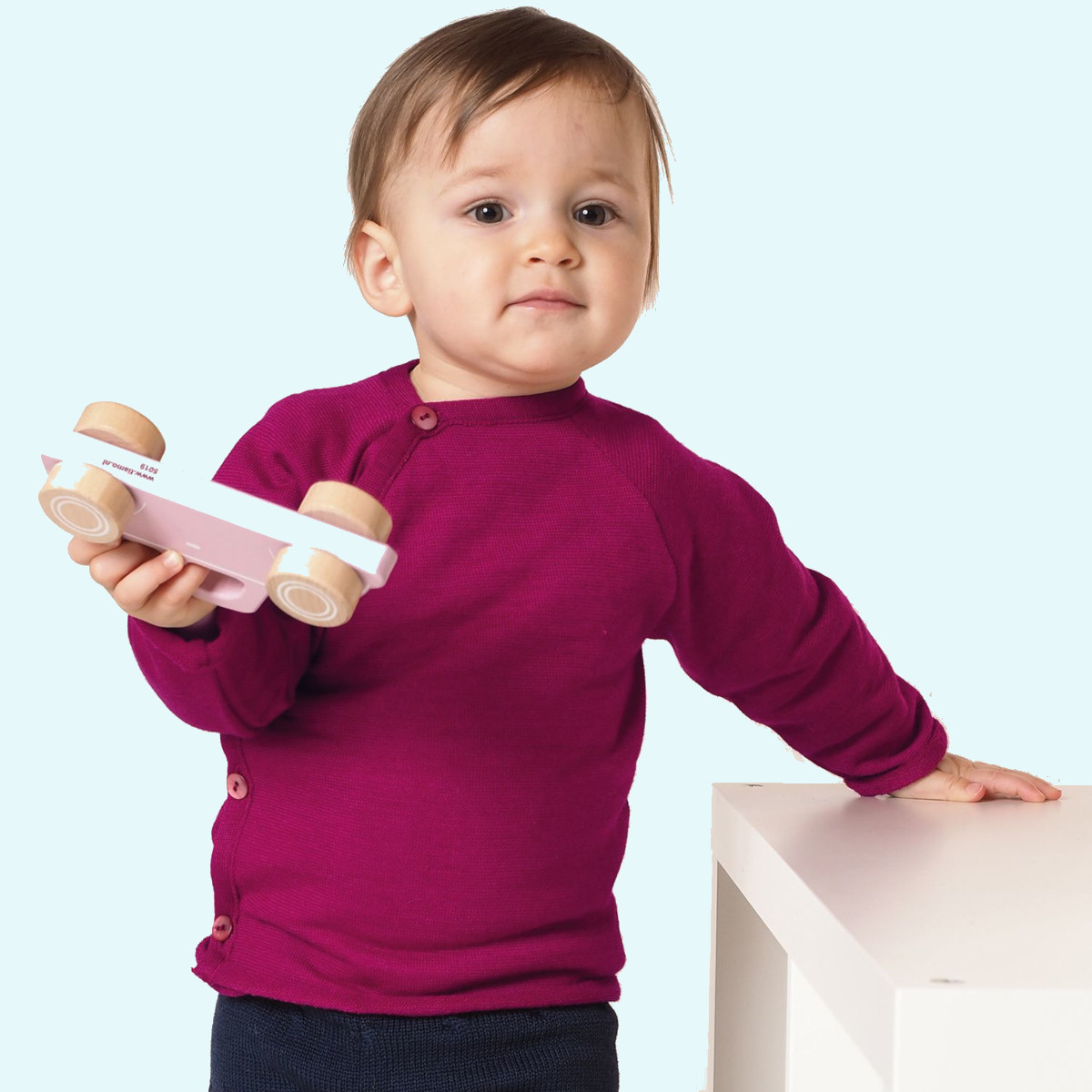 Baby Schlüttli JaPu aus Wolle/Seide Frottee - Reiff JaPu Schlüttli für Babys aus Wolle/Seide Frottee von Reiff - SALE