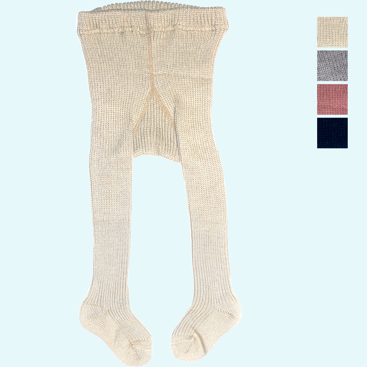 Richtig dicke Baby Strumpfhose aus reiner BIO Schurwolle - kuschelwarm