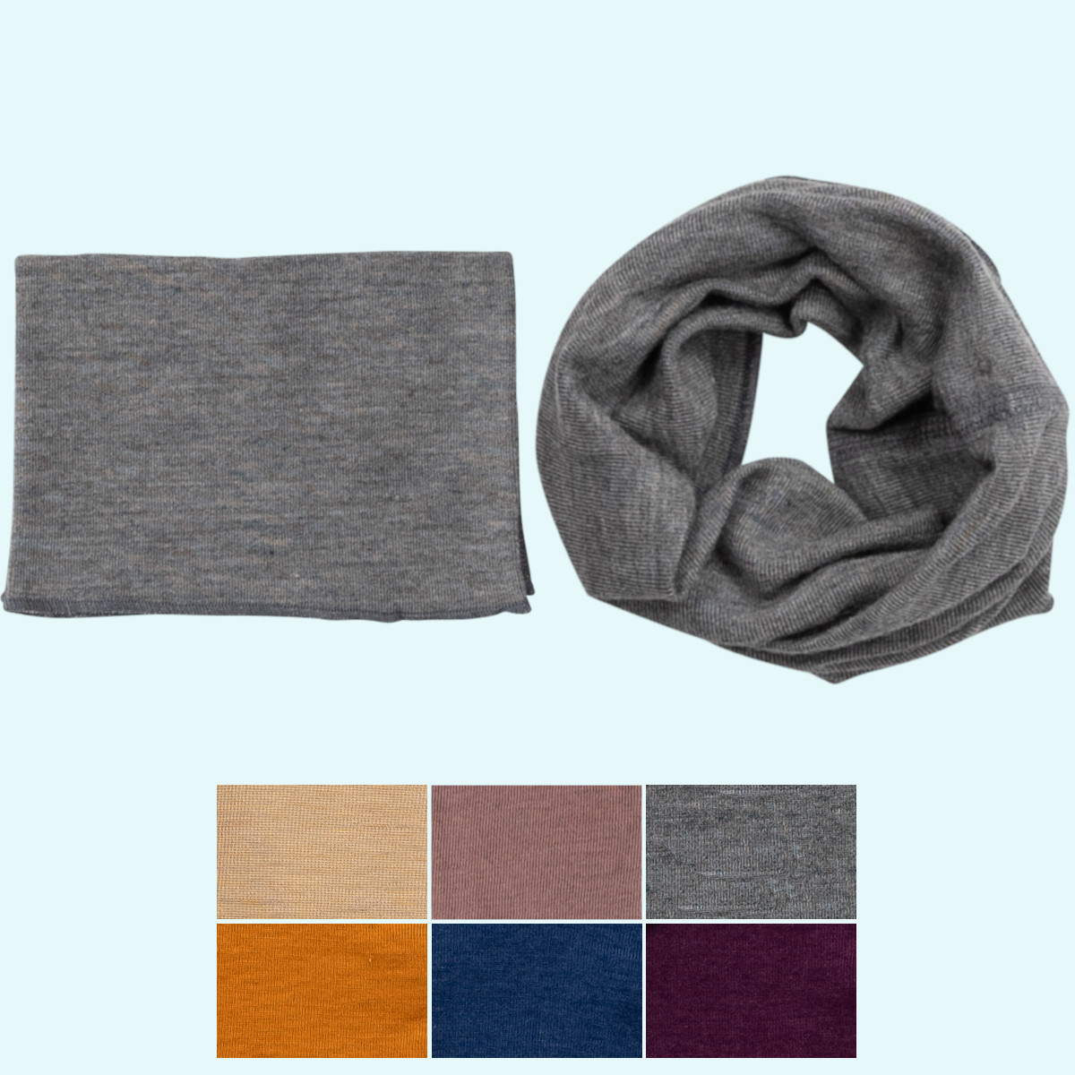 Zärtlicher Lilano Schlauch-Schal Loop aus BIO Merino-Wolle/Seide für Babys Kinder & Erwachsene Zärtlicher Lilano Schlauch-Schal Loop aus BIO Merino-Wolle/Seide für Babys Kinder & Erwachsene