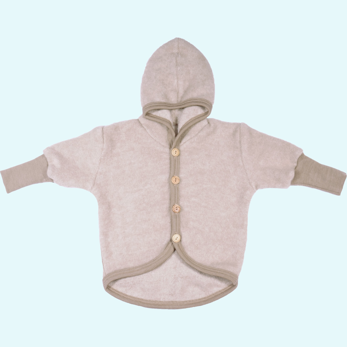 SALE - Cosilana Baby & Kinder Jacke aus merino Wollfleece SALE - Winter Wollfleece Baby & Kinder Jacke/Jäckchen mitwachsend mit Kapuze von Cosilana aus BIO merino Schurwolle & Baumwolle - ideal für empfindliche Haut GOTS