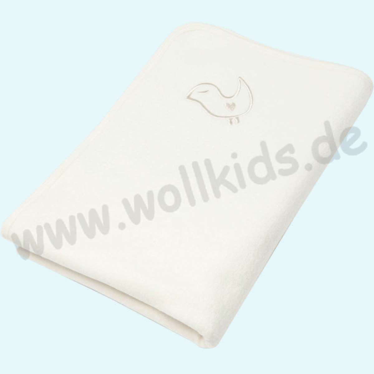 LivingCrafts - Bezaubernde Kuscheldecke Kuschelfleece Fleece aus Bio Baumwolle