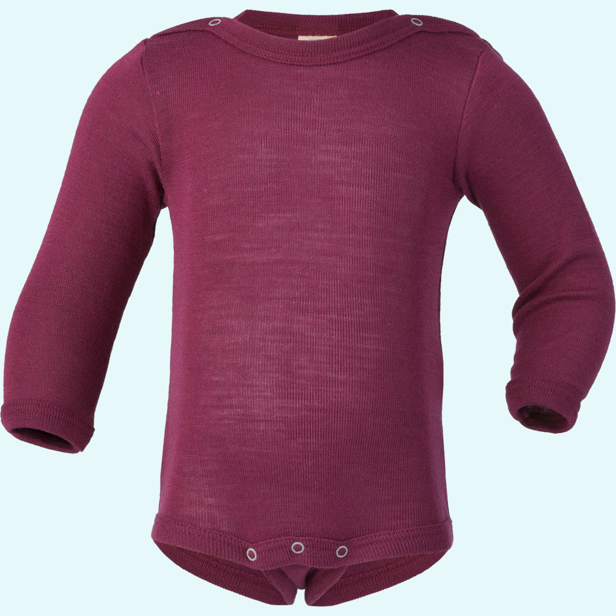 Traumhafter Engel Baby Body langarm aus merino Wolle Seide Kuscheliger Engel Baby Body langarm einfarbig aus BIO merino Schurwolle/Seide mit Druckknöpfen - ideal im Winter & bei empfindlicher Haut GOTS