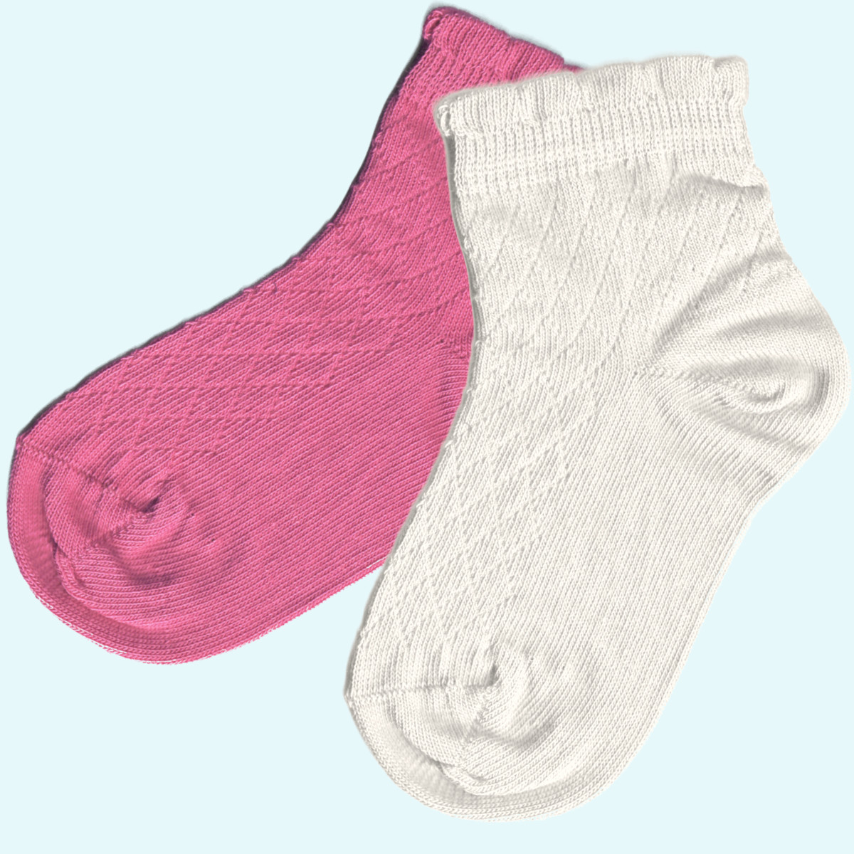 Mädchen Sneaker Socken mit Rüschen - Grödo Bio Baumwolle Schicke Mädchen Sneaker Socken mit Rüschen aus Bio Baumwolle von Grödo