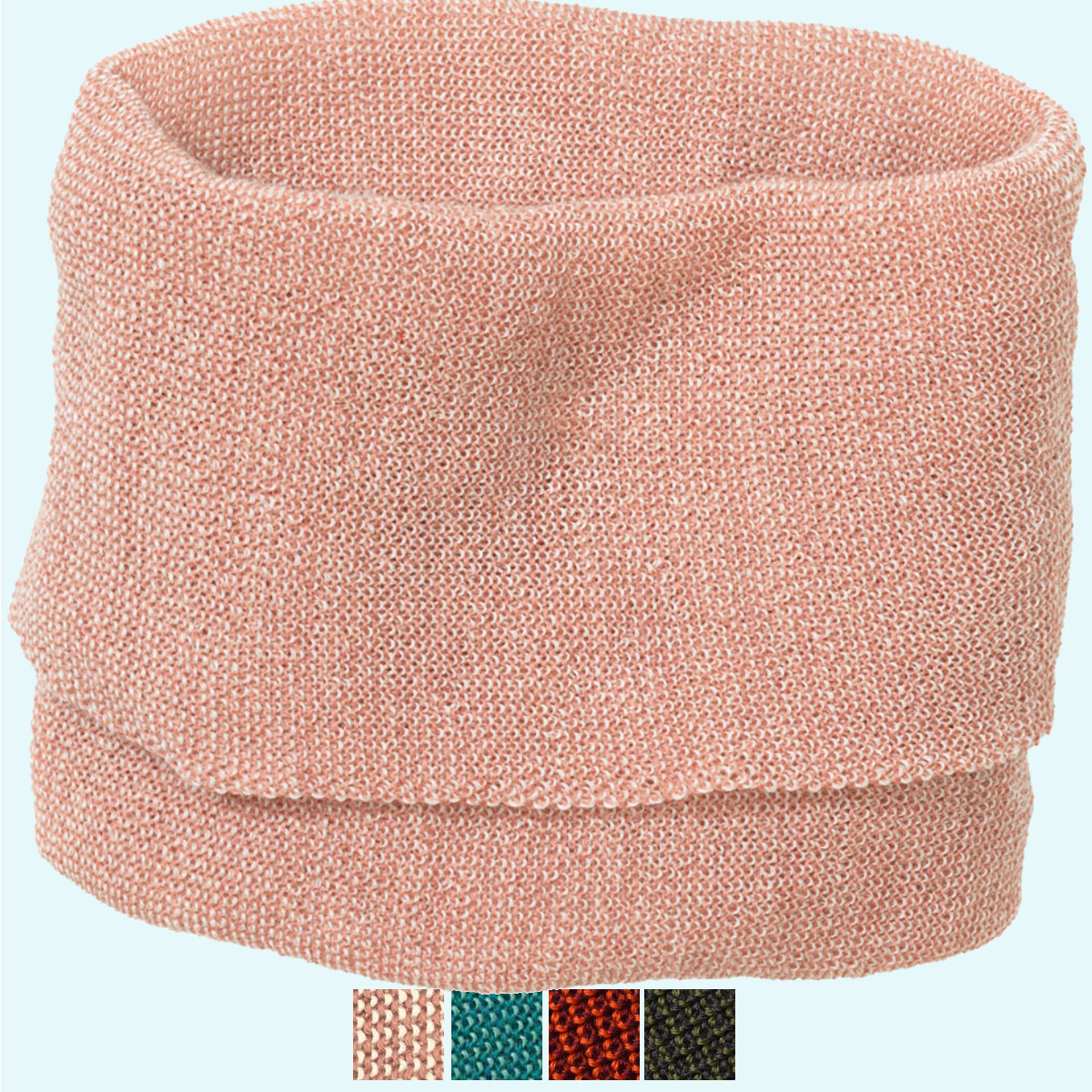 SALE: Warmer, weicher Strick-Schlauchschal  Loop aus BIO merino Schurwolle GOTS