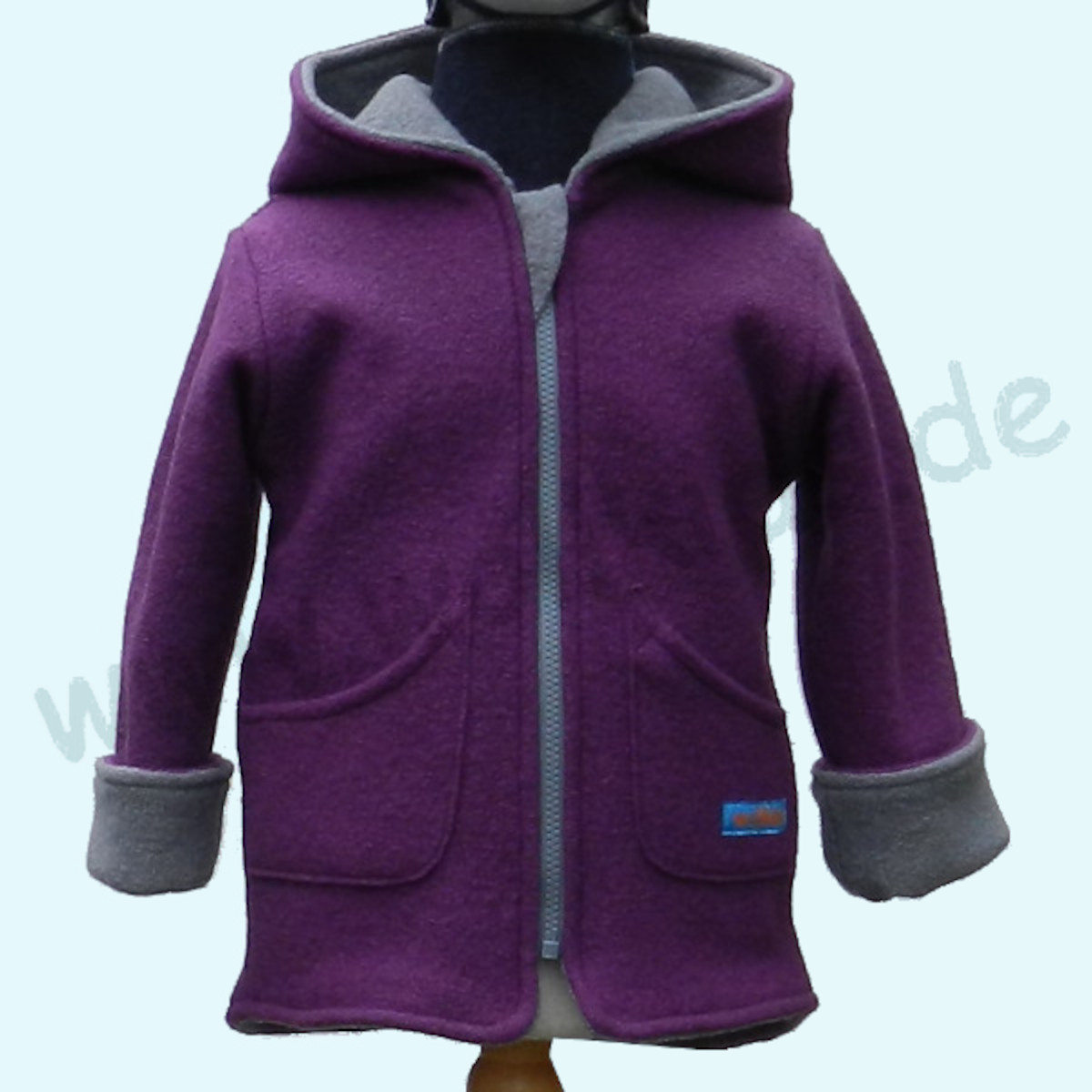 Traum in LILA 💜  Doubleface - Wende - Wollwalkjacke aus reiner Schurwolle 