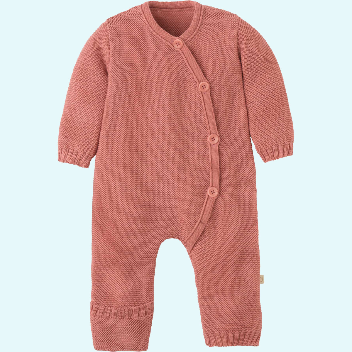 Warmer disana Baby Strick-Overall aus Merinowolle Winter Süßer muckeliger disana Baby indoor Strick-Overall/Wollanzug/Schlafanzug aus BIO merino Schurwolle für Winter Tage & Nächte GOTS