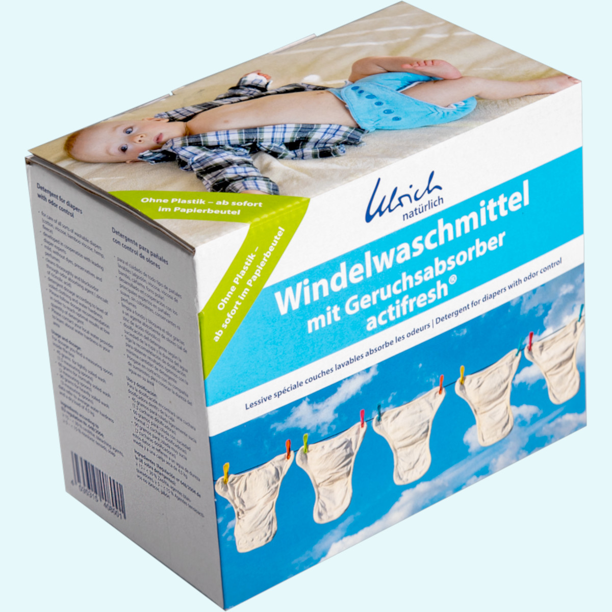 Windelwaschmittel von Ulrich natürlich Windelwaschmittel mit Geruchsabsorber "actifresh" von Ulrich natürlich