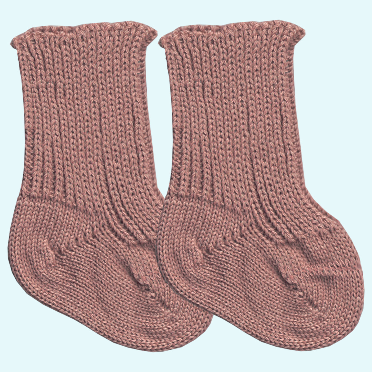 Warme Erstlingssocken aus reiner Bio Buamwolle - Grödo Warme Erstlingssocken aus reiner Bio Buamwolle von Grödo