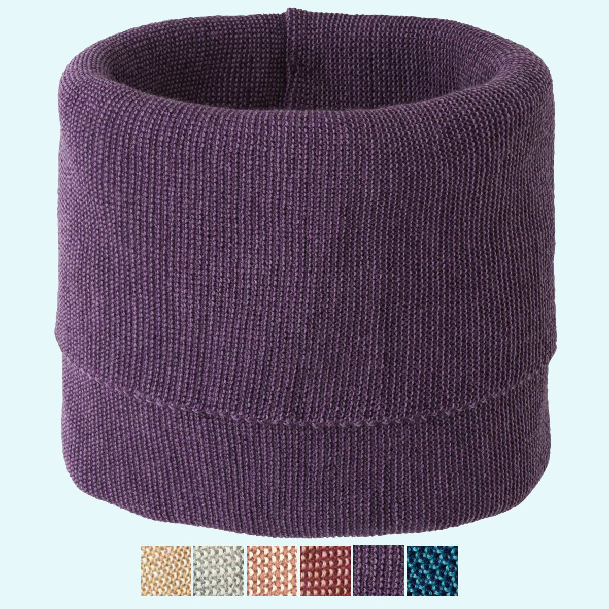Warmer, weicher Strick-Schlauchschal  Loop aus BIO merino Schurwolle GOTS