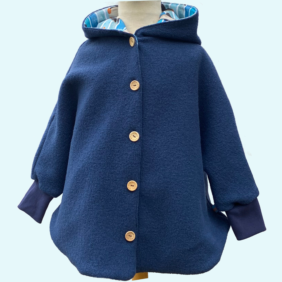 Süßes Zwergen-Mäntelchen 🍄  Walkmantel mit BIO-Baumwollfutter 🍄 Wollwalk aus reiner Schurwolle