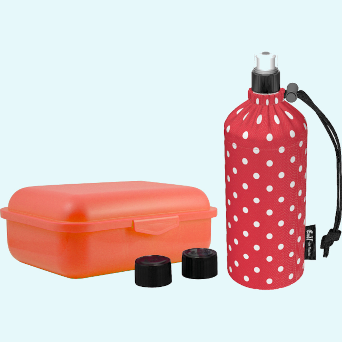 Emil Kinder Schulstart Starter-Set mit Brotdose + Trinklasche  Emil - Kindergarten & Schulstart Starter-Set für Kinder - Brotdose, Trinkflasche mit Trinkcap & Ersatzverschlüsse