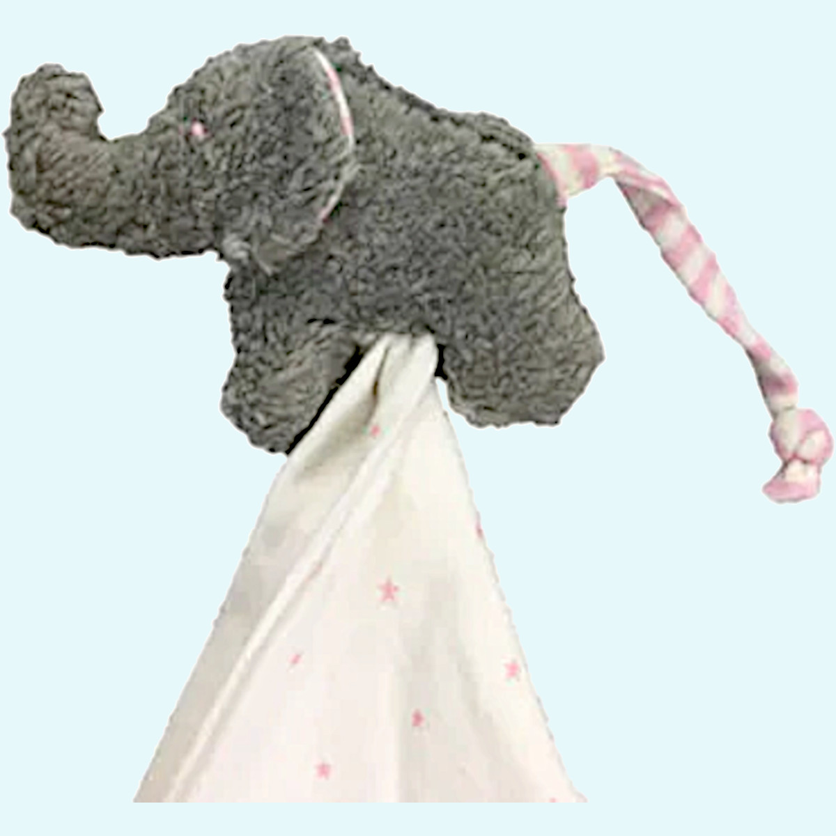 Baby Schnuffeltuch aus 100% Bio Baumwolle - Pat & Patty Schnuffeltuch mit Kuscheltier für Babys aus 100% Bio Baumwolle von Pat & Patty
