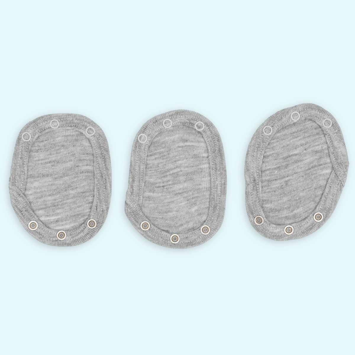 Engel Baby Body Verlängerung 3er Pack Wolle Seide grau GOTS