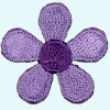 Blume: 26mm violett/pflaume