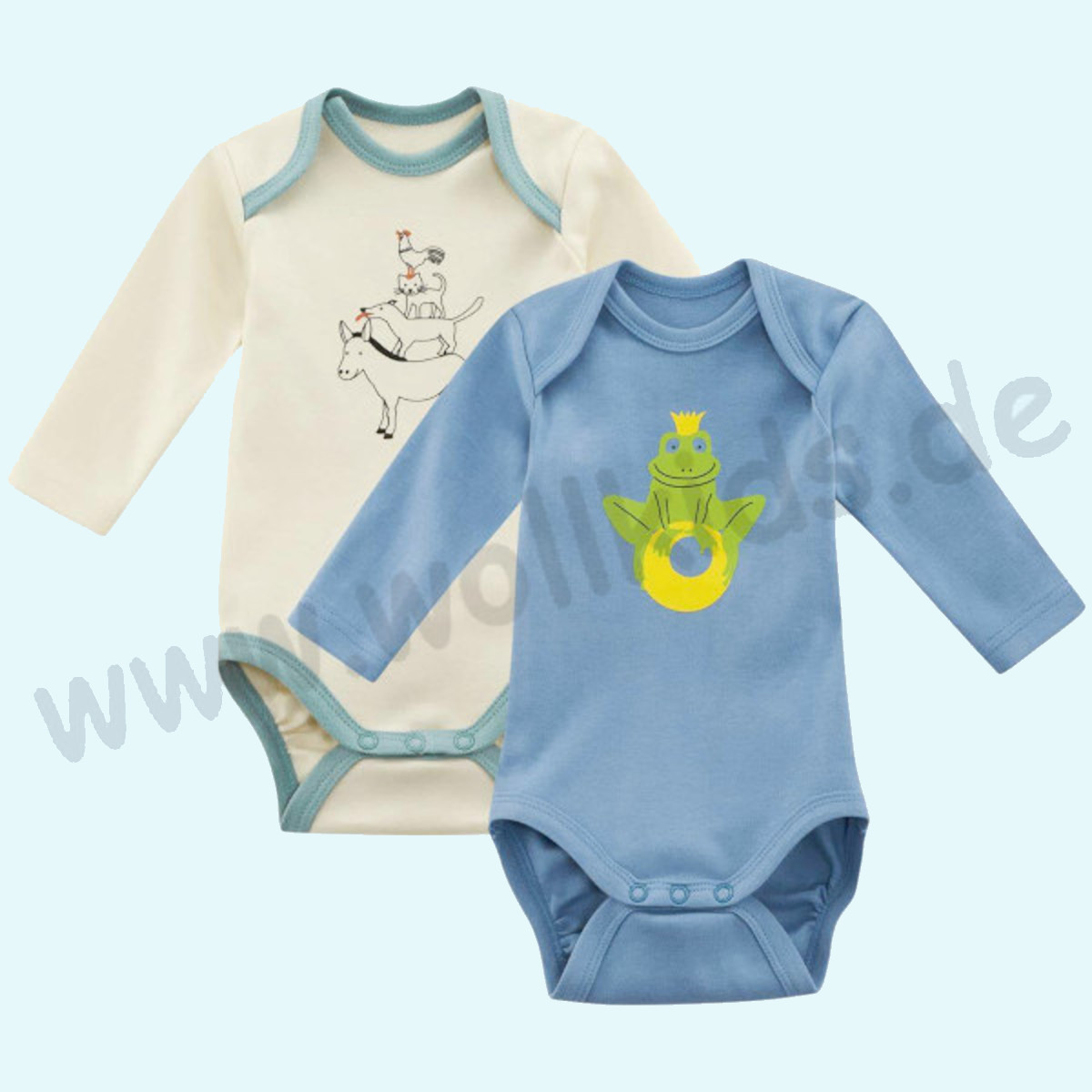 Süßer langarm Baby Body aus 100% Bio Baumwolle - Living Crafts Langarm Baby Body aus 100% Bio Baumwolle von Living Crafts