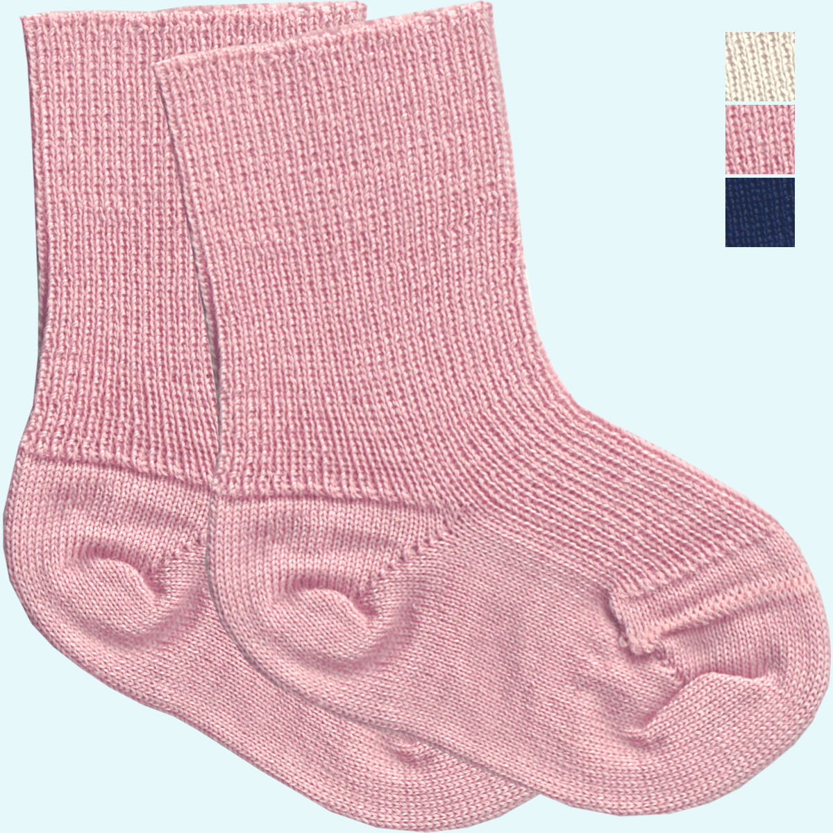 Warme Grödo Baby Socken aus merino Schurwolle Winter Zärtliche Grödo Baby Socken aus merino Schurwolle für den Winter - leicht, warm, kuschelig GOTS