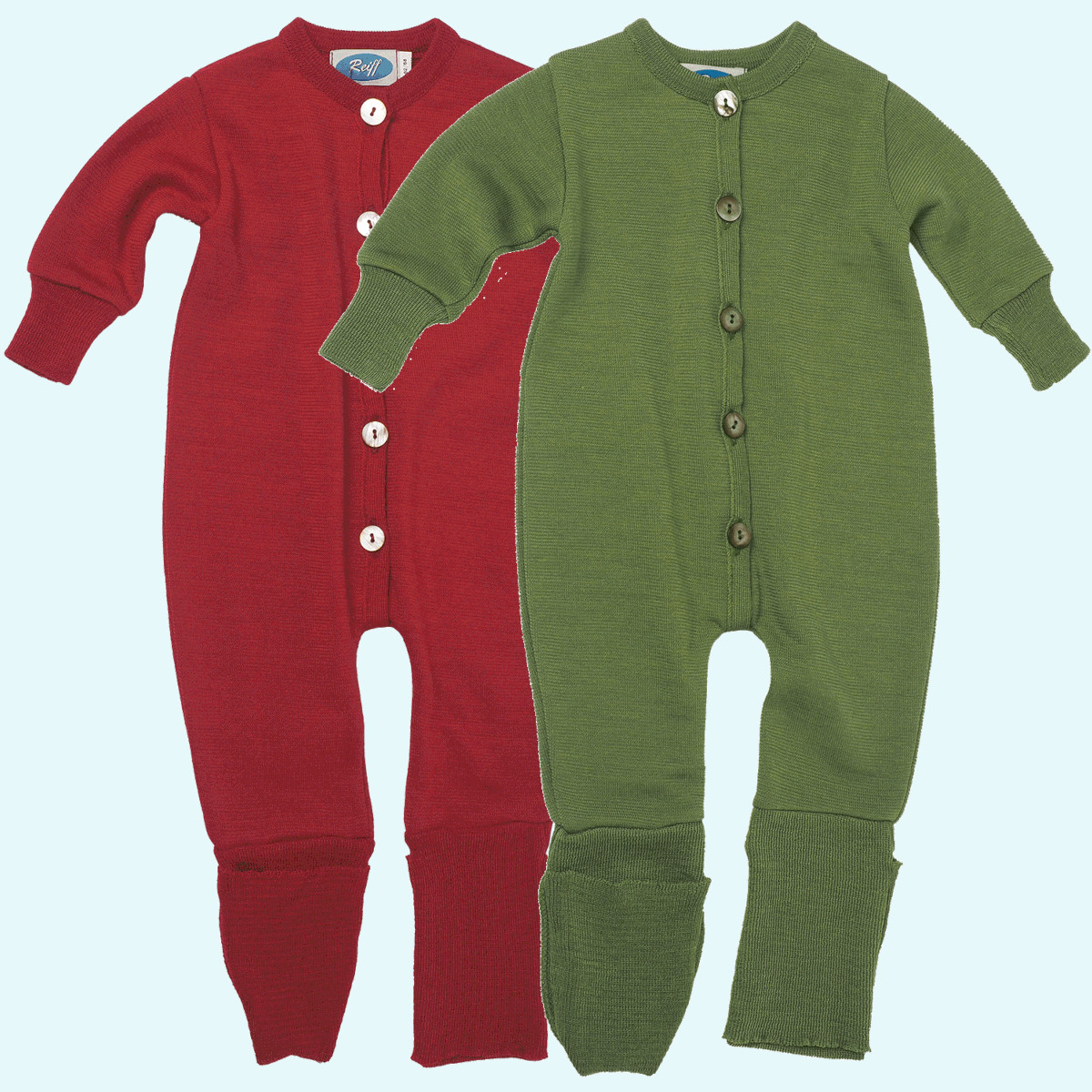 Baby Overall im Winter aus Merinowolle SALE: Overall Schlafanzug aus BIO Wolle Seide Frottee - GOTS