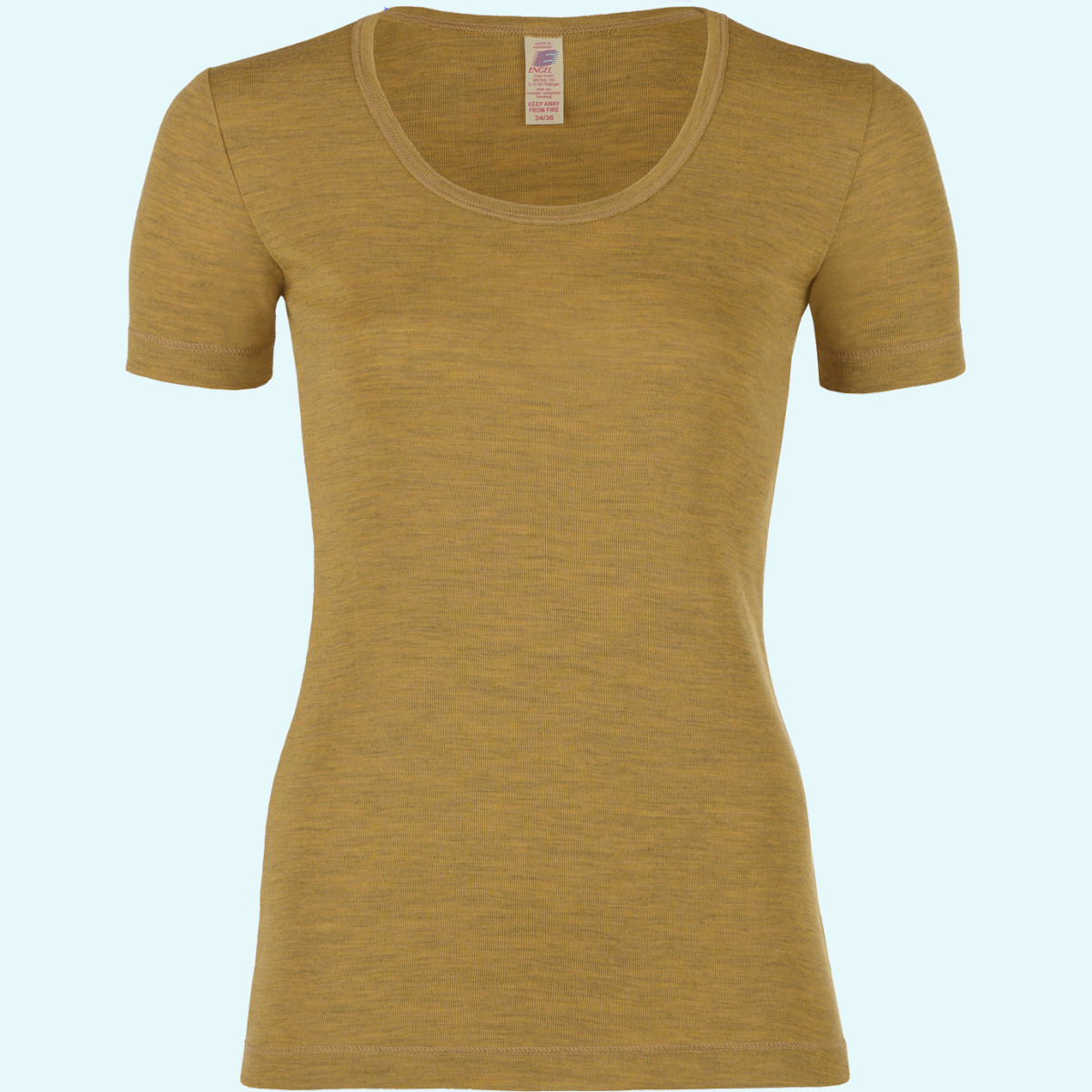 Merino T-Shirt für Damen Damen Shirt kurzarm Schurwolle farbig IVN BEST