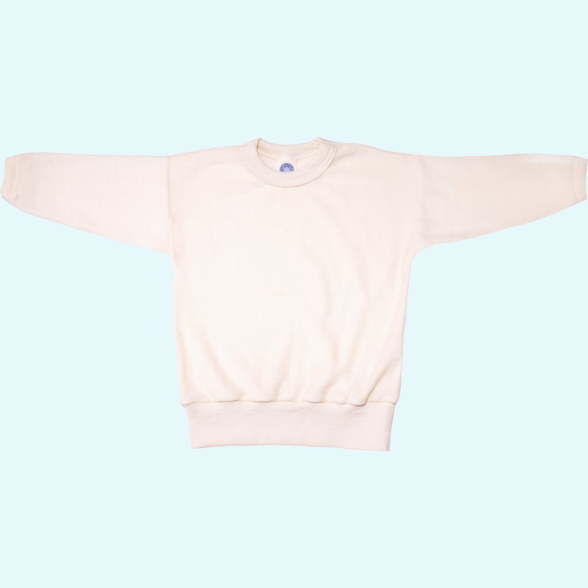 Winter Schlafanzug-Pullover für Kinder merino Wollfrottee Cosilana Kinder Wollfrottee Schlafanzug-Pullover natur für Jungen & Mädchen aus BIO merino Schurwolle von Cosilana - ideal im Winter