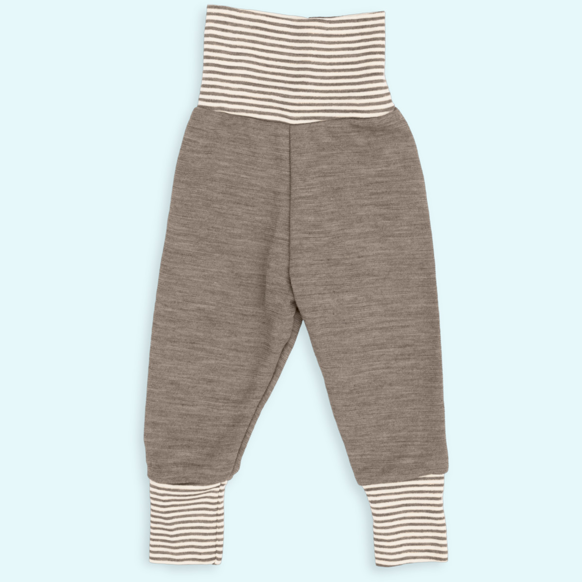 Nabelbundhose für Babys von Engel Baby Nabelbundhose Wollfrottee walnuss IVN BEST