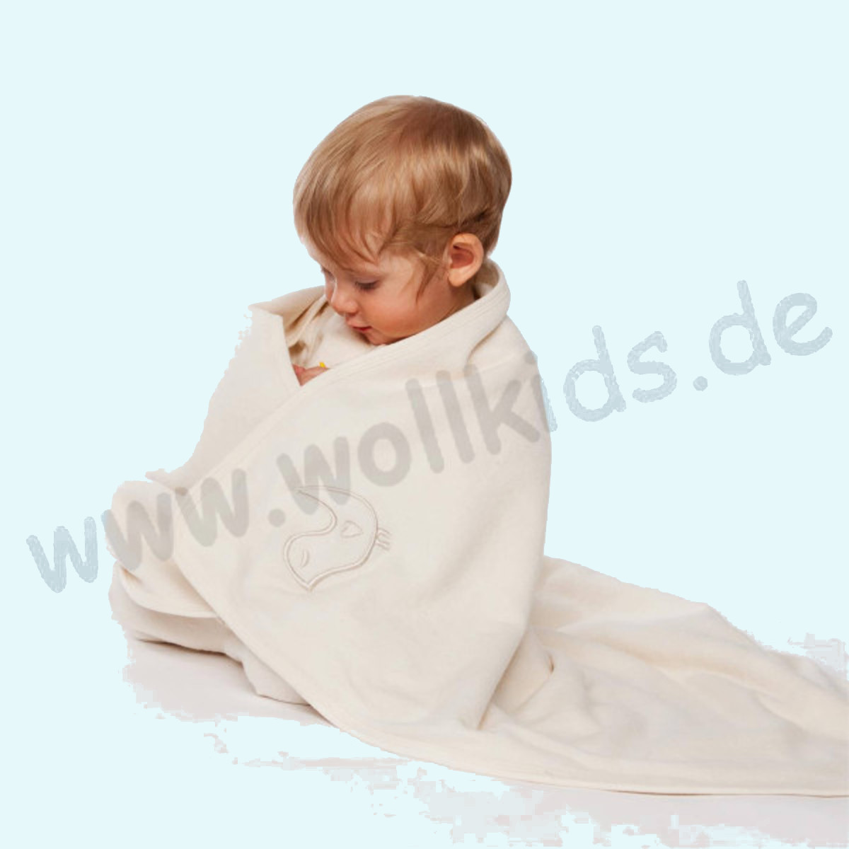 LivingCrafts - Bezaubernde Kuscheldecke Kuschelfleece Fleece aus Bio Baumwolle