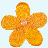 Blume: 22mm orange Perle