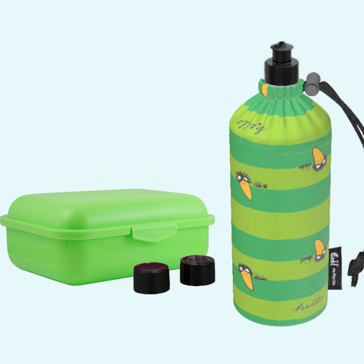 Starter-Set: Emil die Flasche - Flasche, BIO-Brotdose, Trinkcap, Ersatzverschlüsse