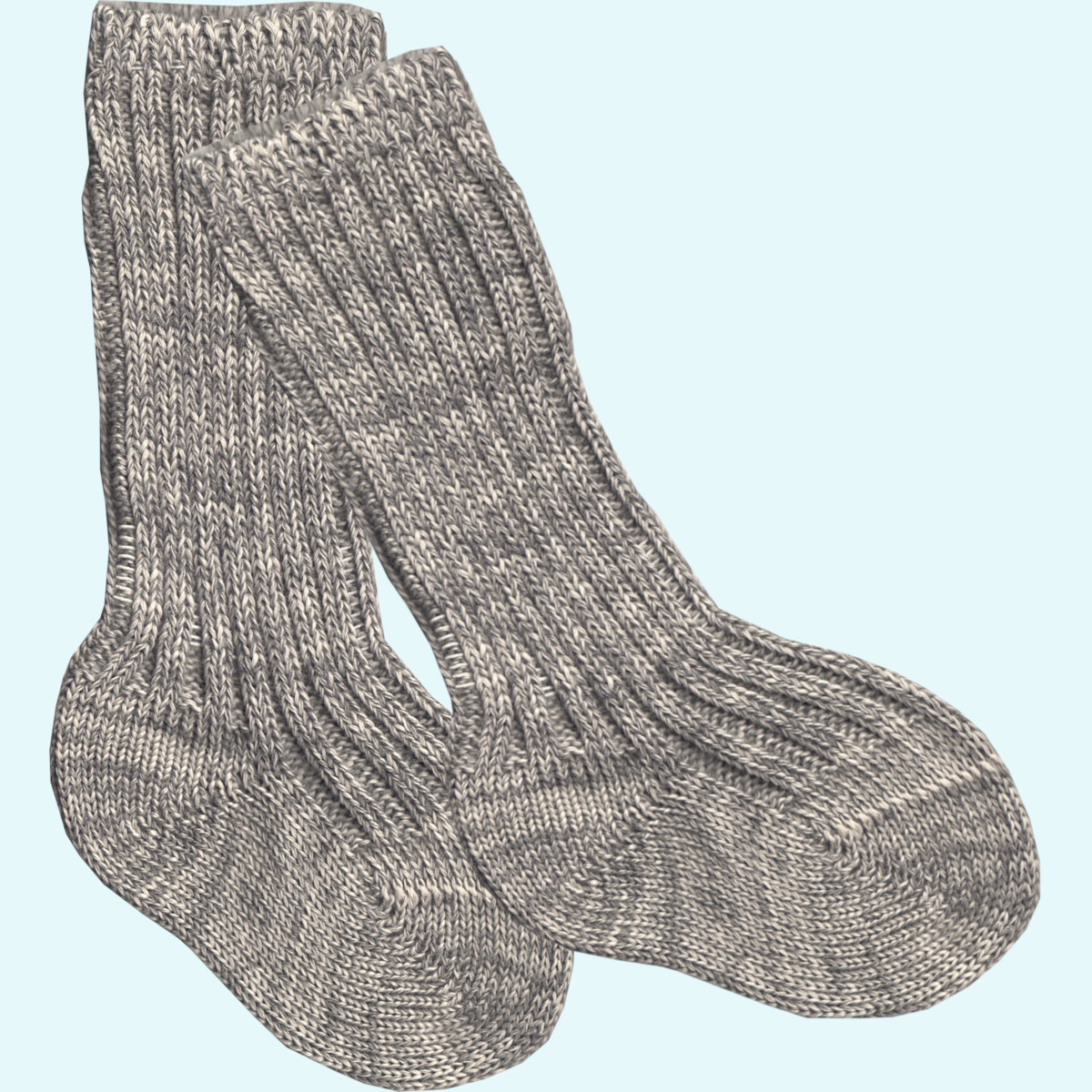 Dicke Winterocken für Babys aus Schurwolle - Grödo grau melange Dicke & warme Winterocken für Babys aus Schurwolle & Bio Baumwolle von Grödo - grau melange