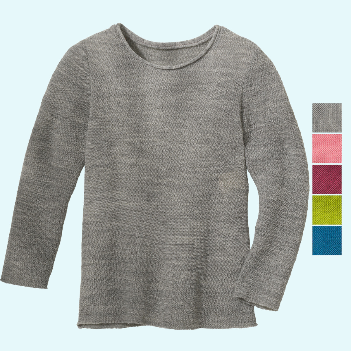 Leichtes disana Baby Sommer Shirt aus BIO Schurwolle - langarm