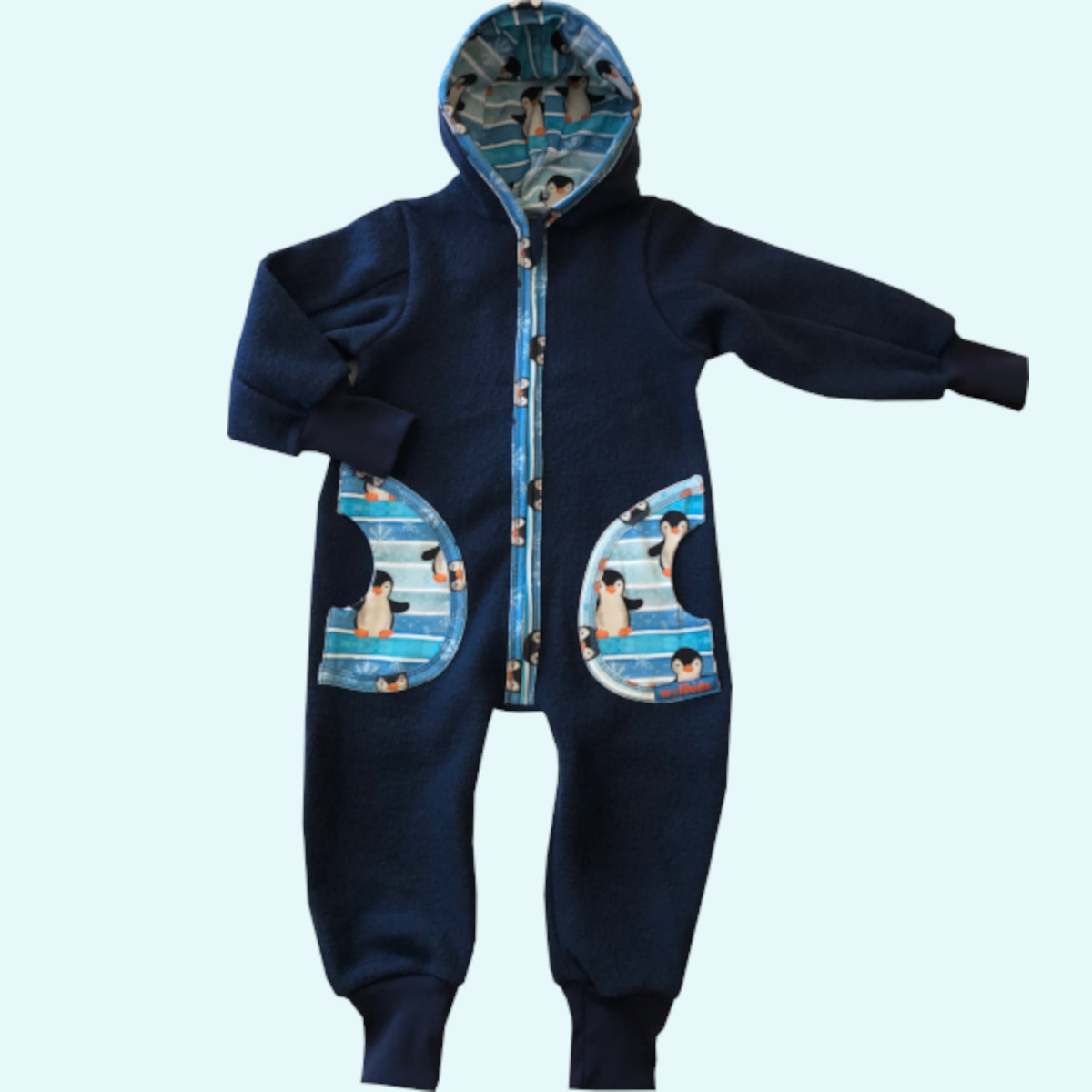Wollkids Baby & Kinder Winter Walkoverall gefüttert, mitwachsend & mit Reißverschluss