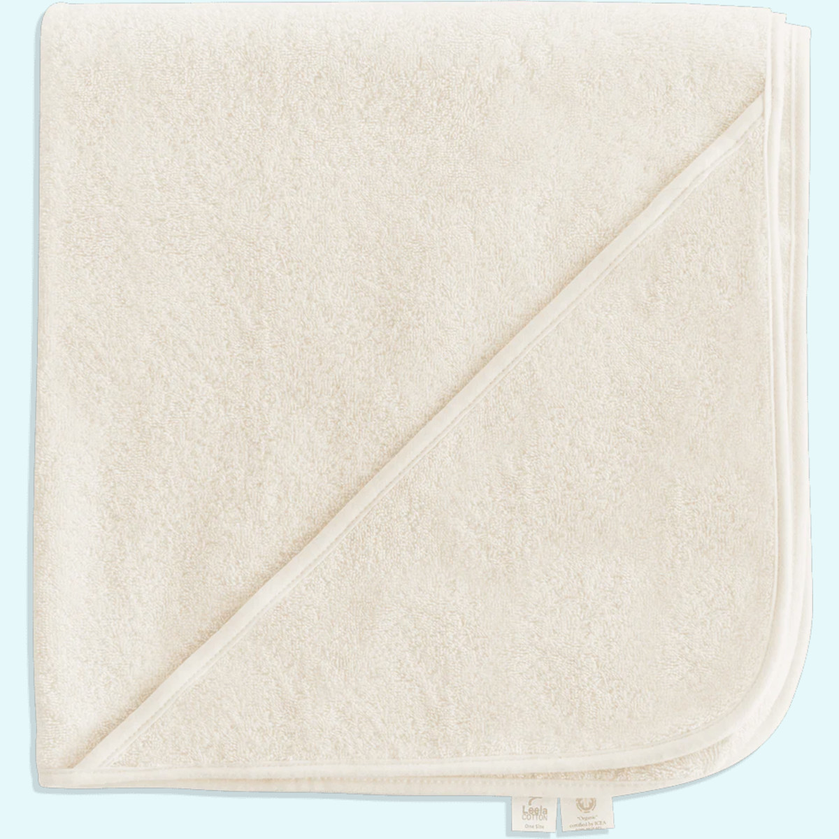 Richtig dickes Kuschel Baby Badetuch aus feiner BIO Baumwolle von Leela Cotton