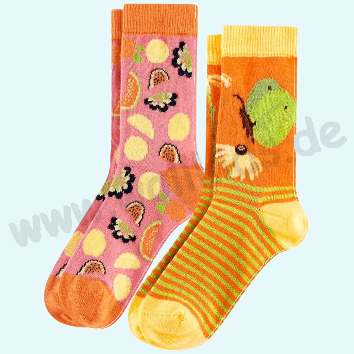 Süße Kindersocken BIO Baumwolle im 2er Pack von Livingcrafts Süße Kindersocken aus reiner BIO Baumwolle im 2er Pack von Livingcrafts