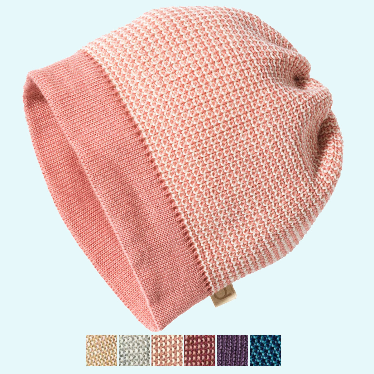 Warme disana Winter Strick-Beanie/Mütze aus Merino-Wolle Kuschelwarme disana Winter Strick-Beanie Mütze aus BIO merino Schurwolle GOTS