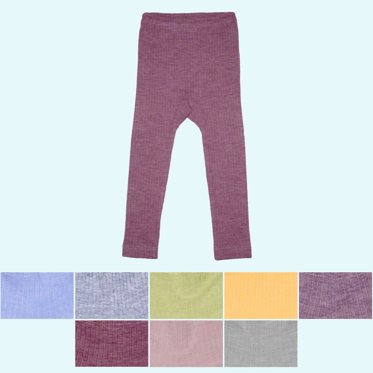 Kinder Leggings Wolle Seide Baumwolle - immer kuschelweich unterwegs