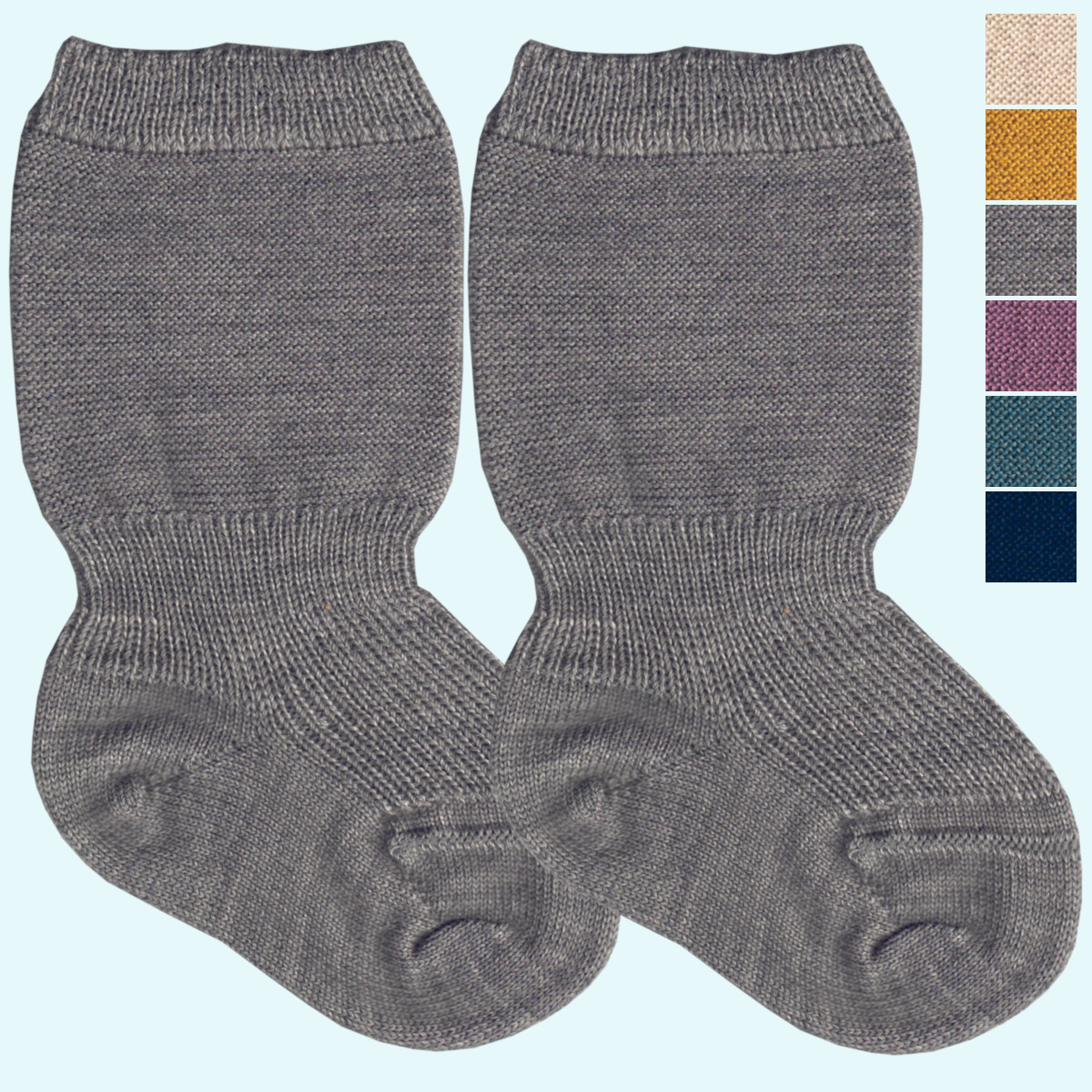 Warme Speckbein Socken für Babys aus reiner Schurwolle - Grödo Warme Speckbein Socken für Babys aus reiner Schurwolle von Grödo